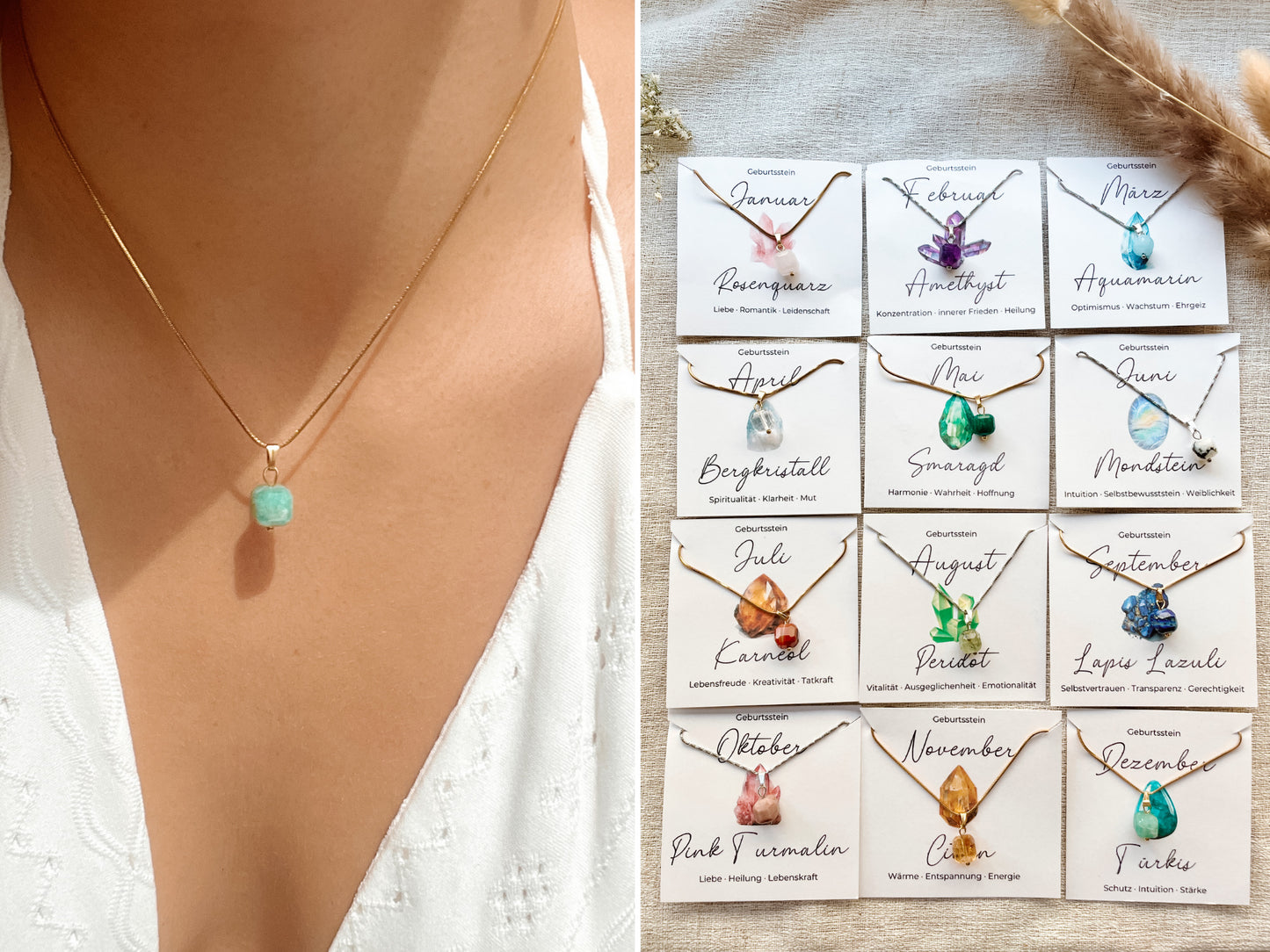 Geburtsstein Kette "BIRTHSTONE"