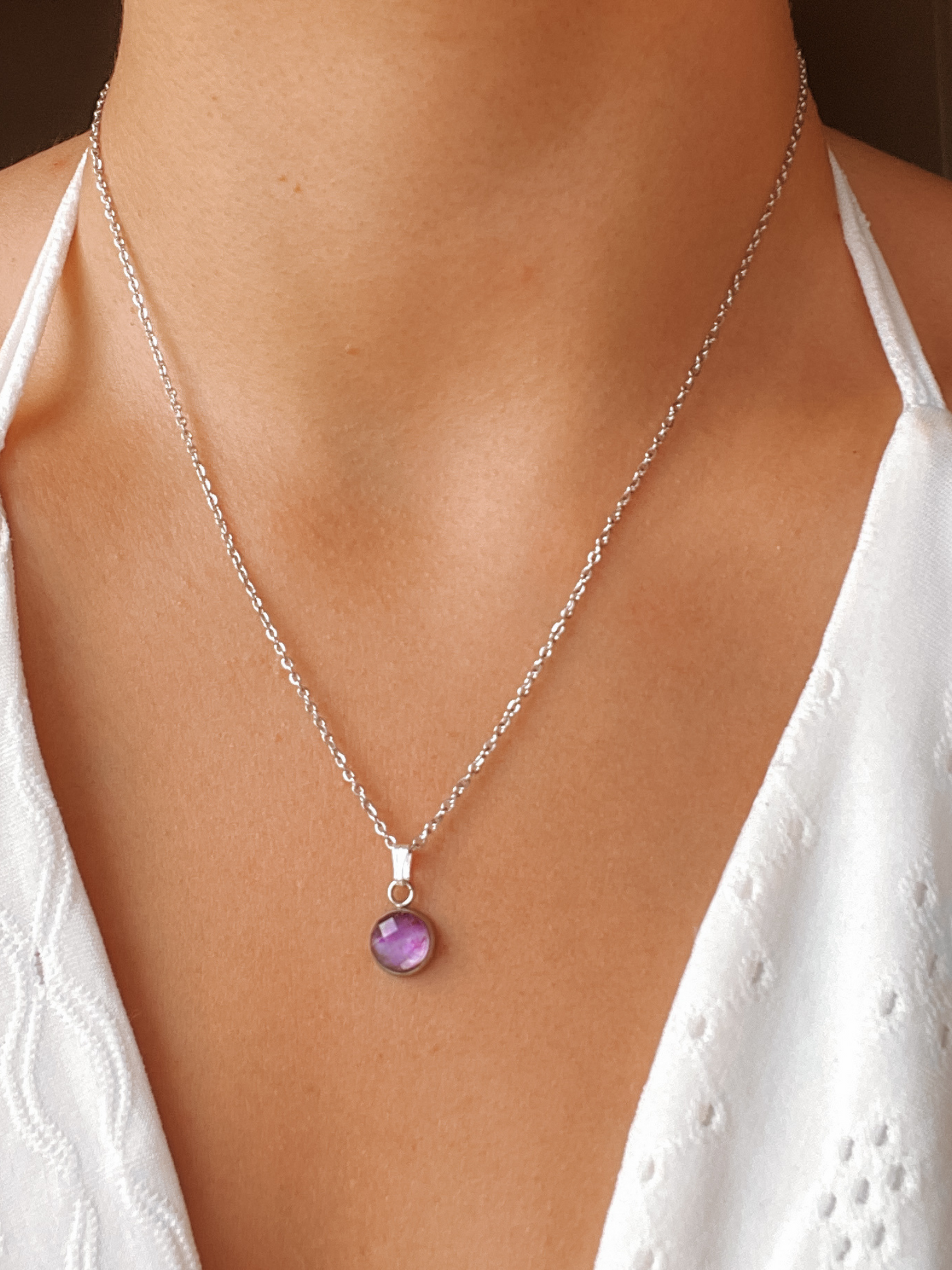 Halskette "NOVA" Amethyst 45cm
