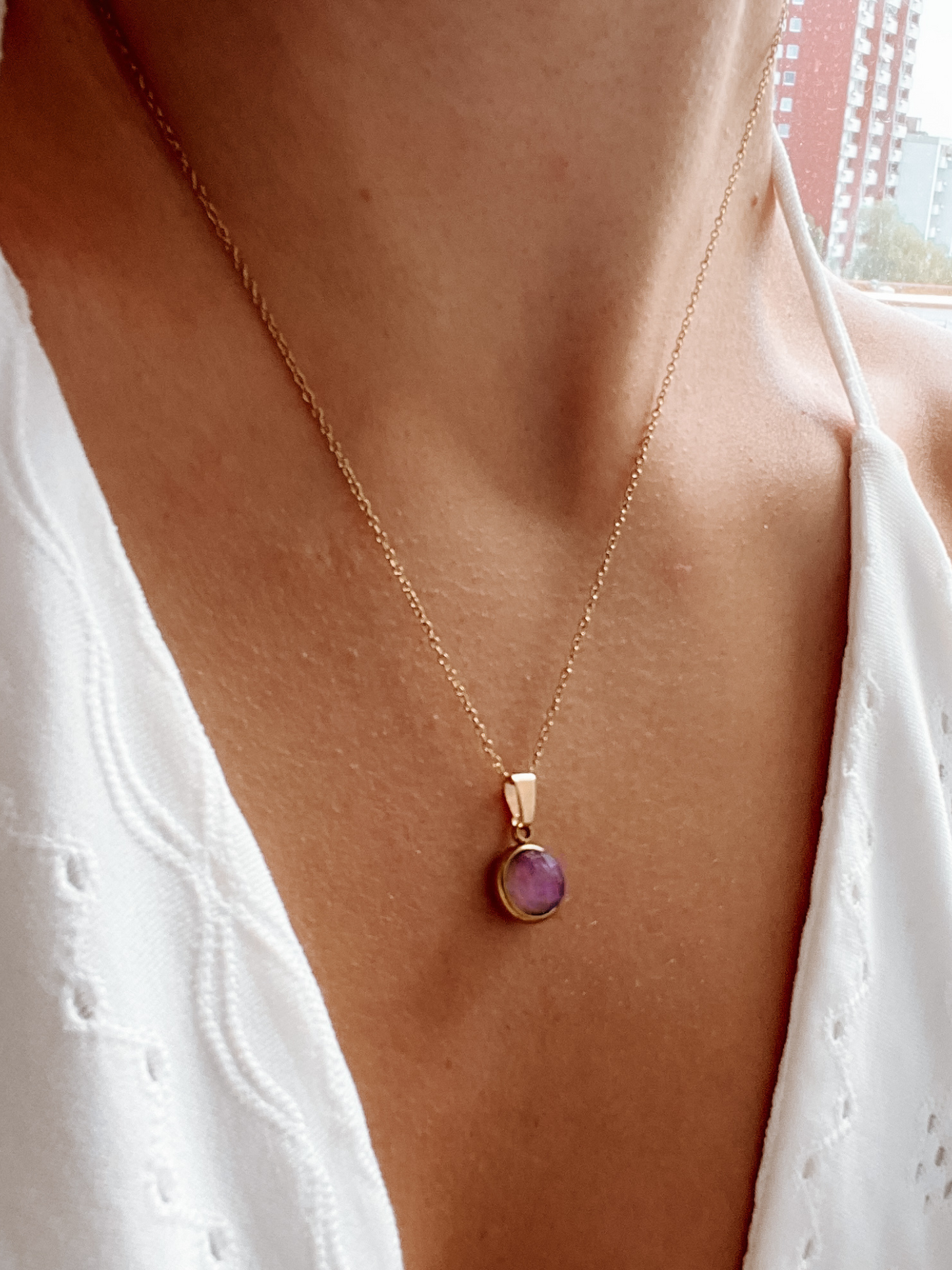 Halskette "NOVA" Amethyst 45cm