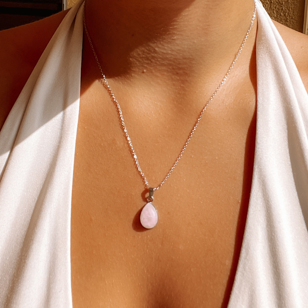 Rosenquarz Kette "ELA"