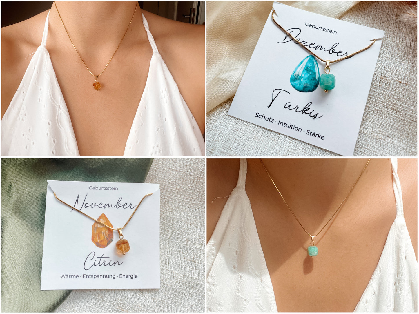 Geburtsstein Kette "BIRTHSTONE"