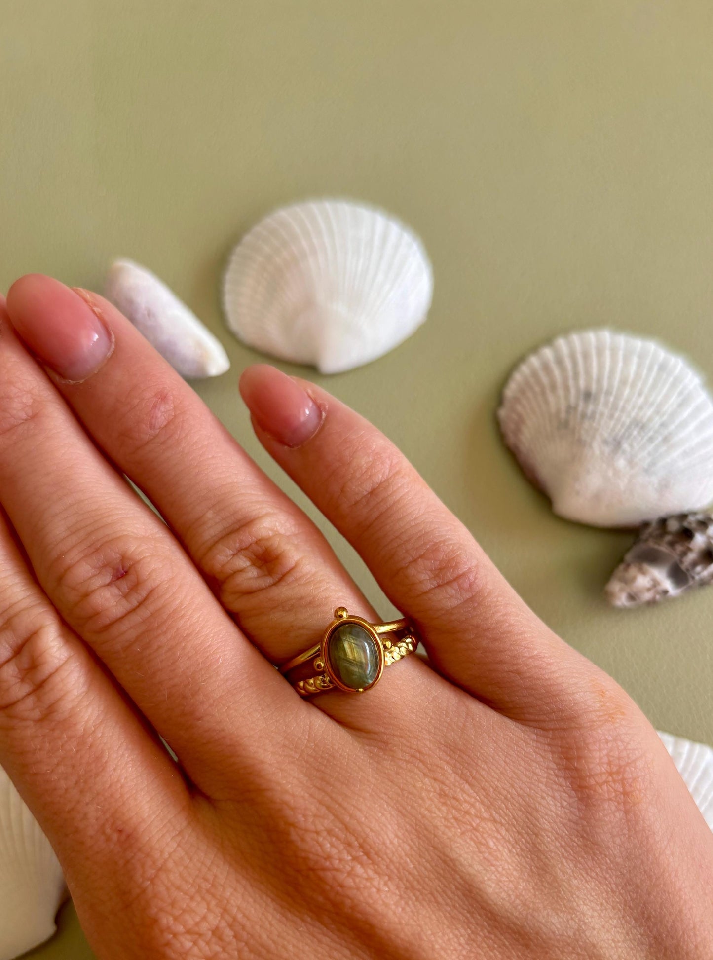 Labradorit Ring "SOUL"