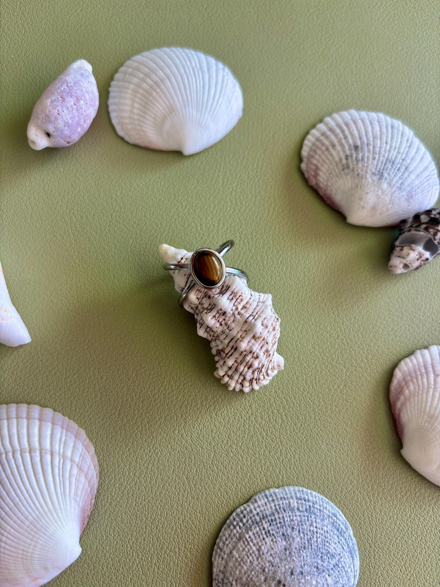 Tigerauge Ring "ALMA"