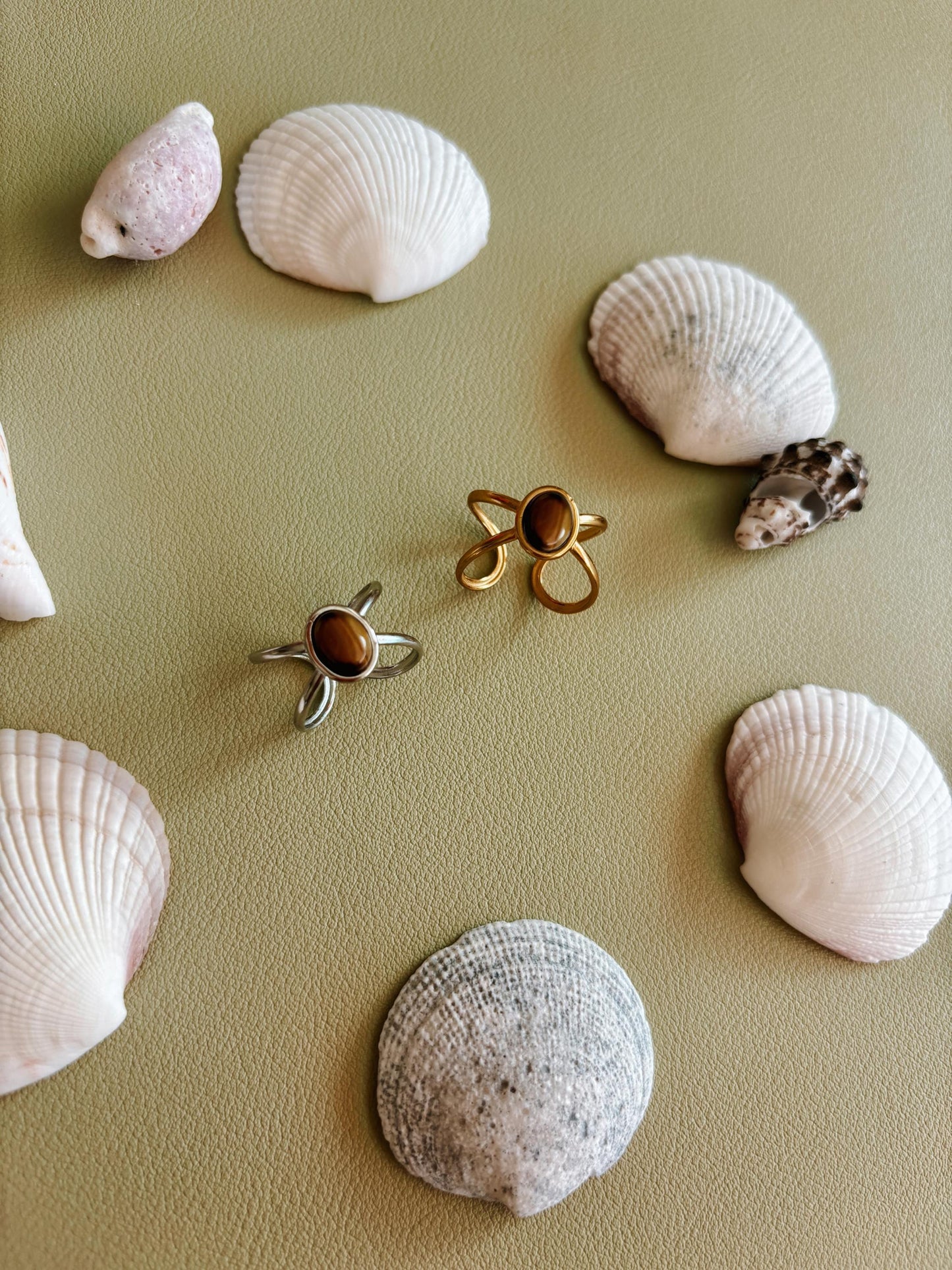 Tigerauge Ring "ALMA"