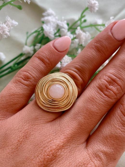 Rosenquarz Ringe