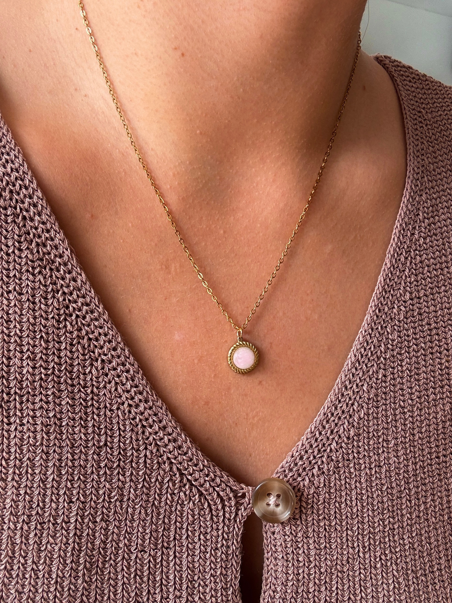 Rosenquarz Ohrringe "VITA"