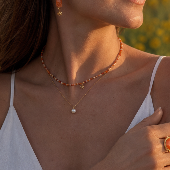 Karneol Kette "BAHARI"
