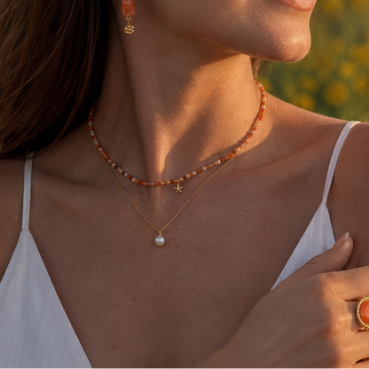 Karneol Kette "BAHARI"