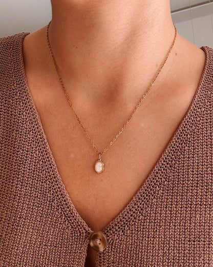 Rosenquarz Creolen "SOUL"