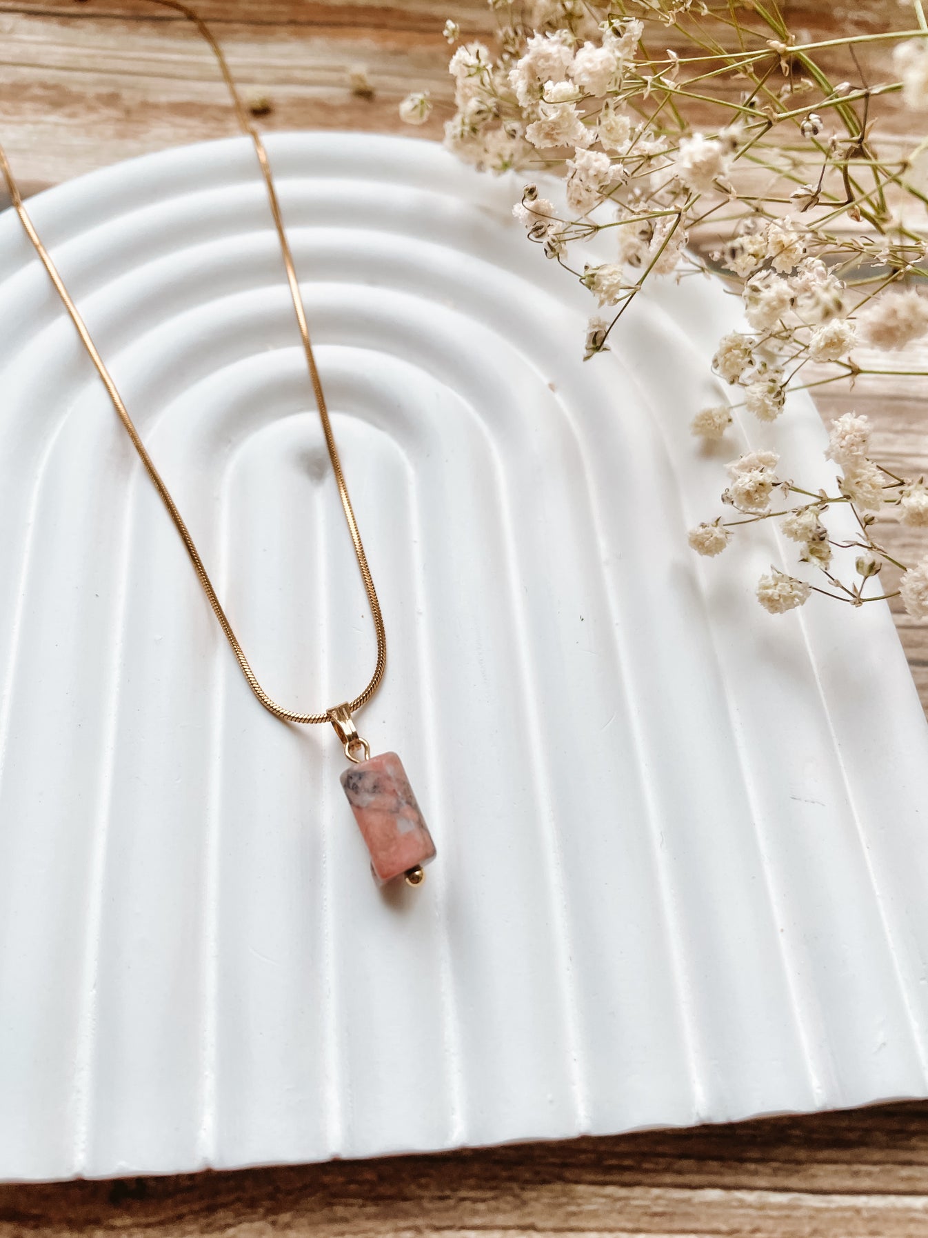 Rhodonit Kette Beispiel