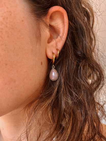 Graue Achat Kette "ELA"