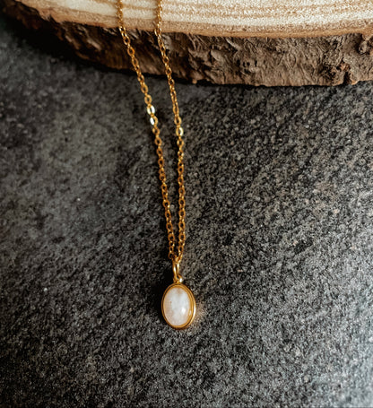 Mondstein Kette "SOUL"
