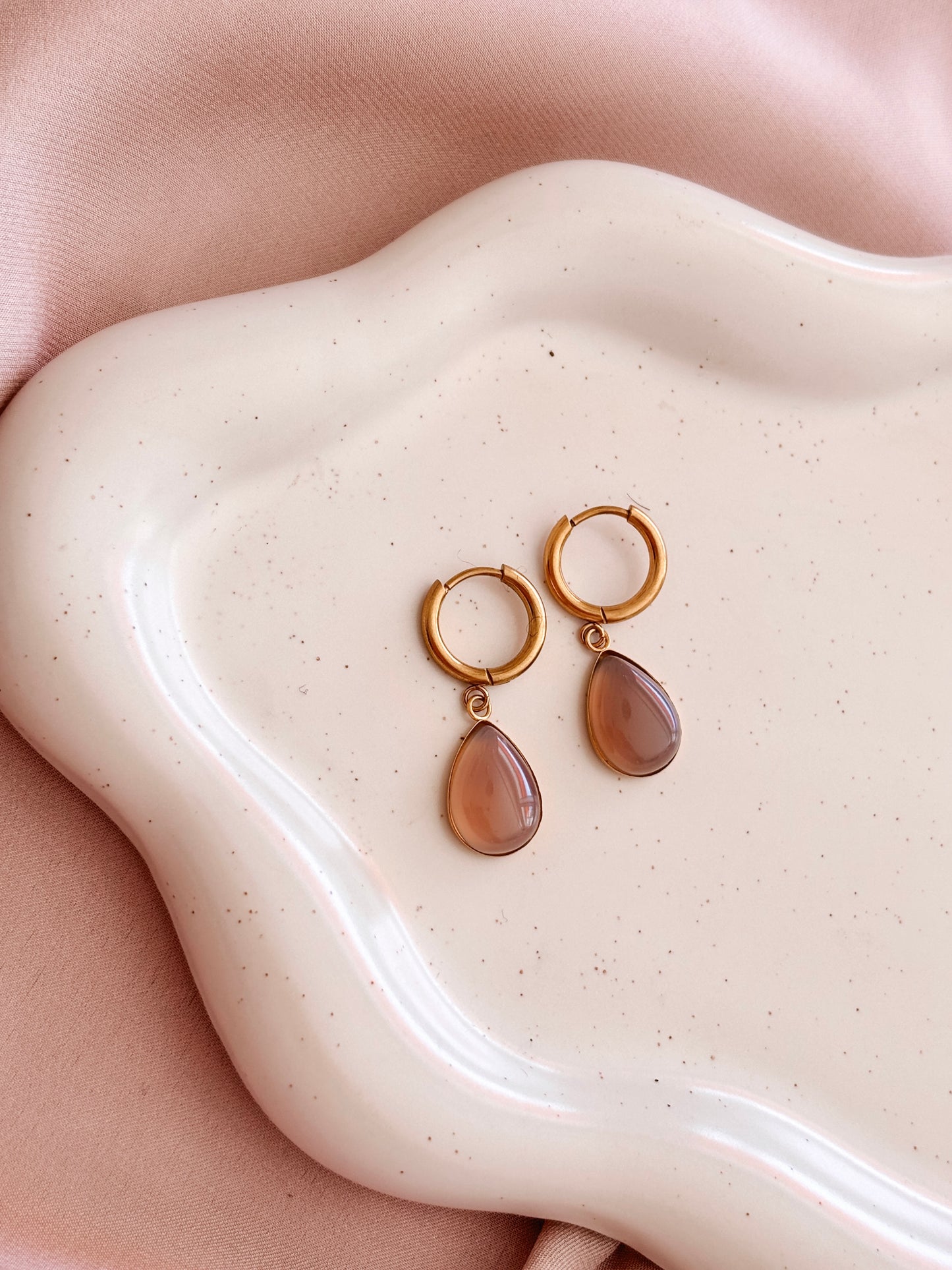 Graue Achat Kette "ELA"