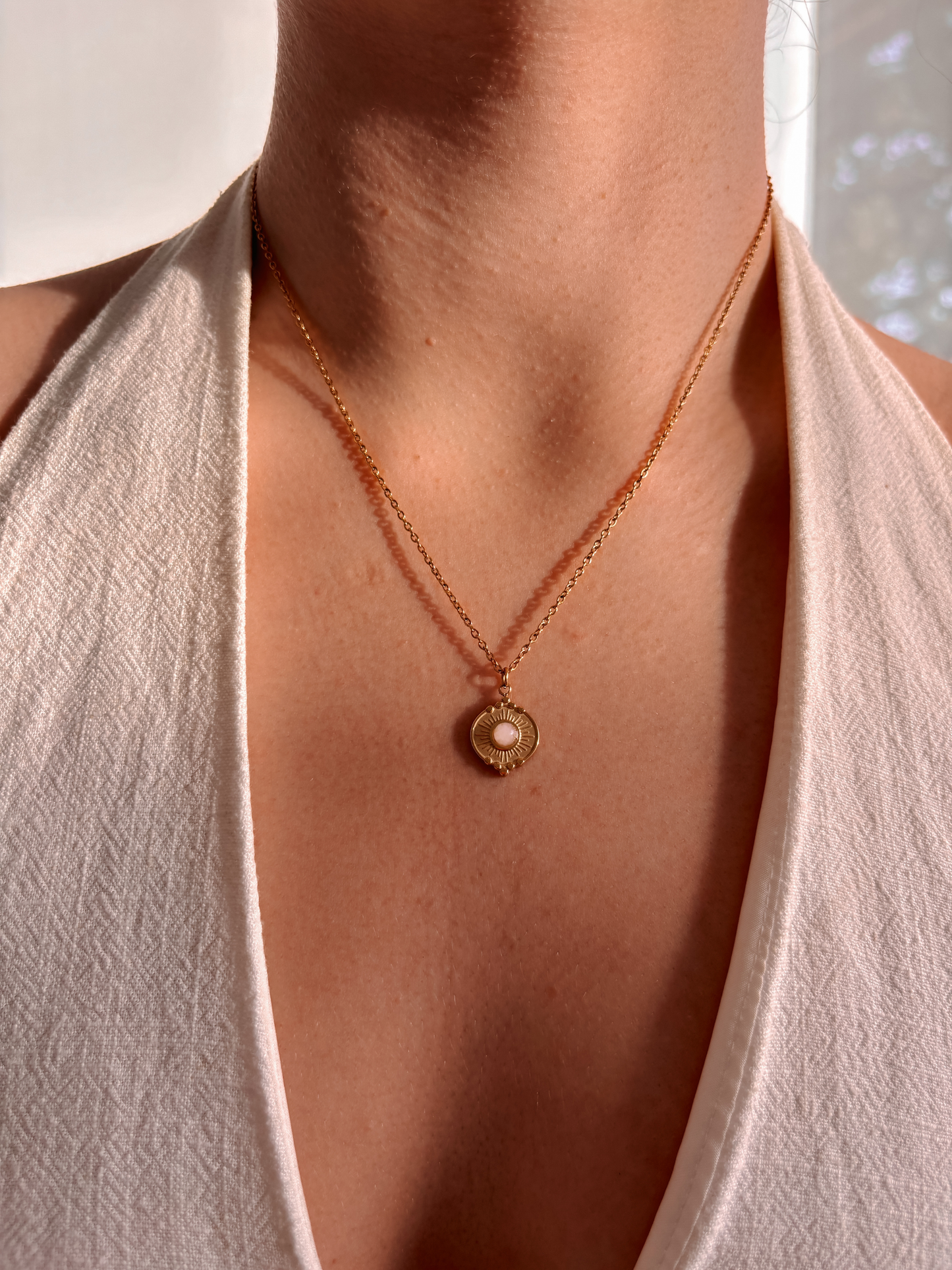 Rosenquarz Ohrringe "SPIRIT"