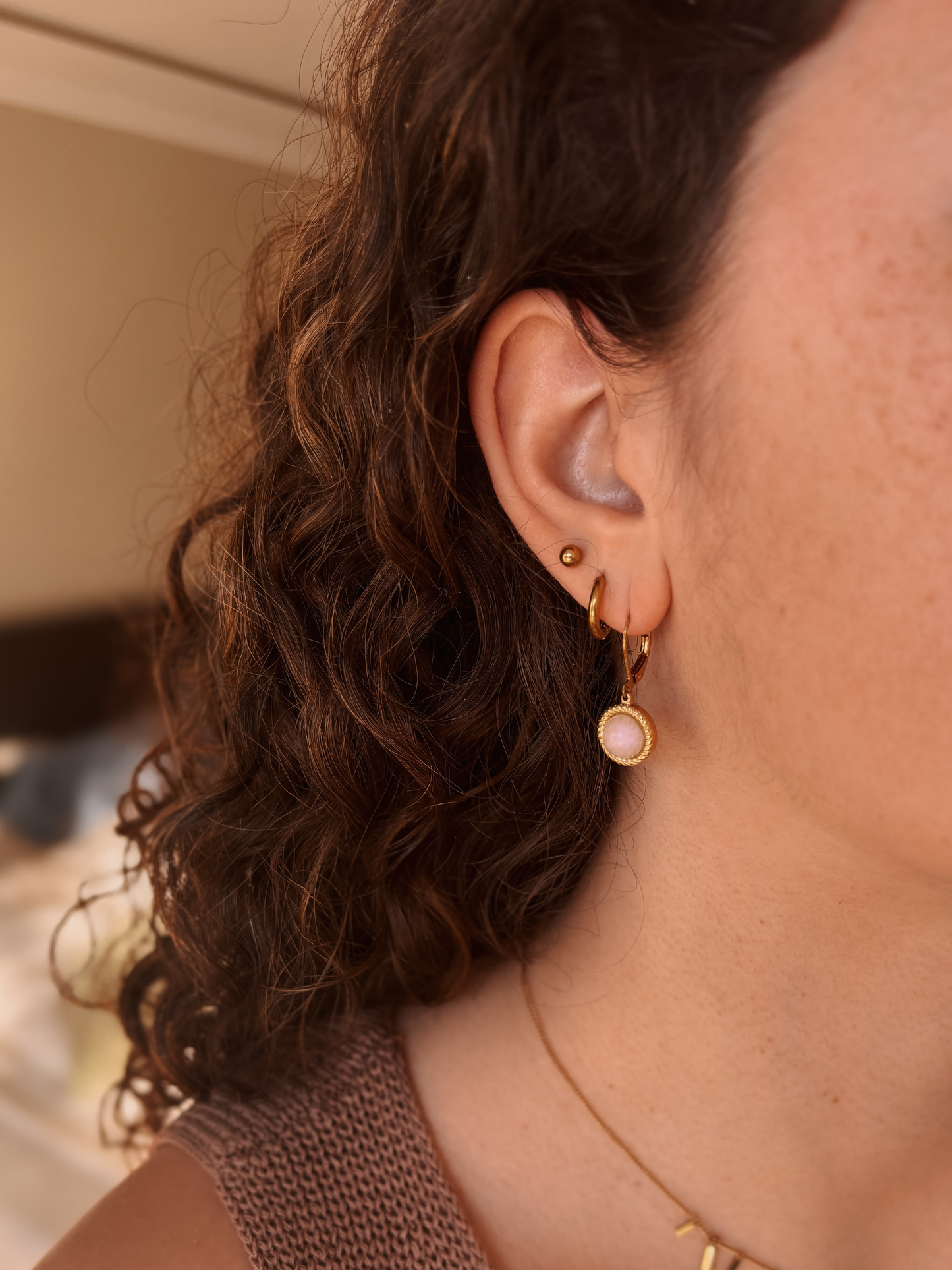 Rosenquarz Kette "VITA"