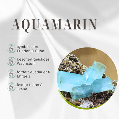 Creolen "SOUL" Aquamarin