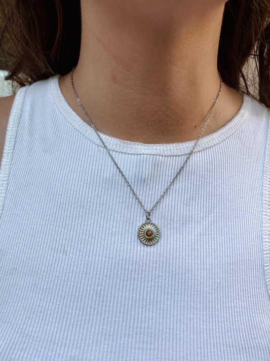 Tigerauge Kette "SOLUNA"