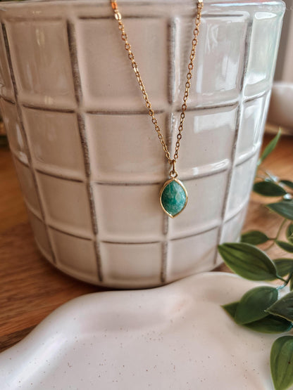 Amazonit Kette "FREYA"