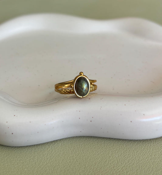 Labradorit Ring "SOUL"
