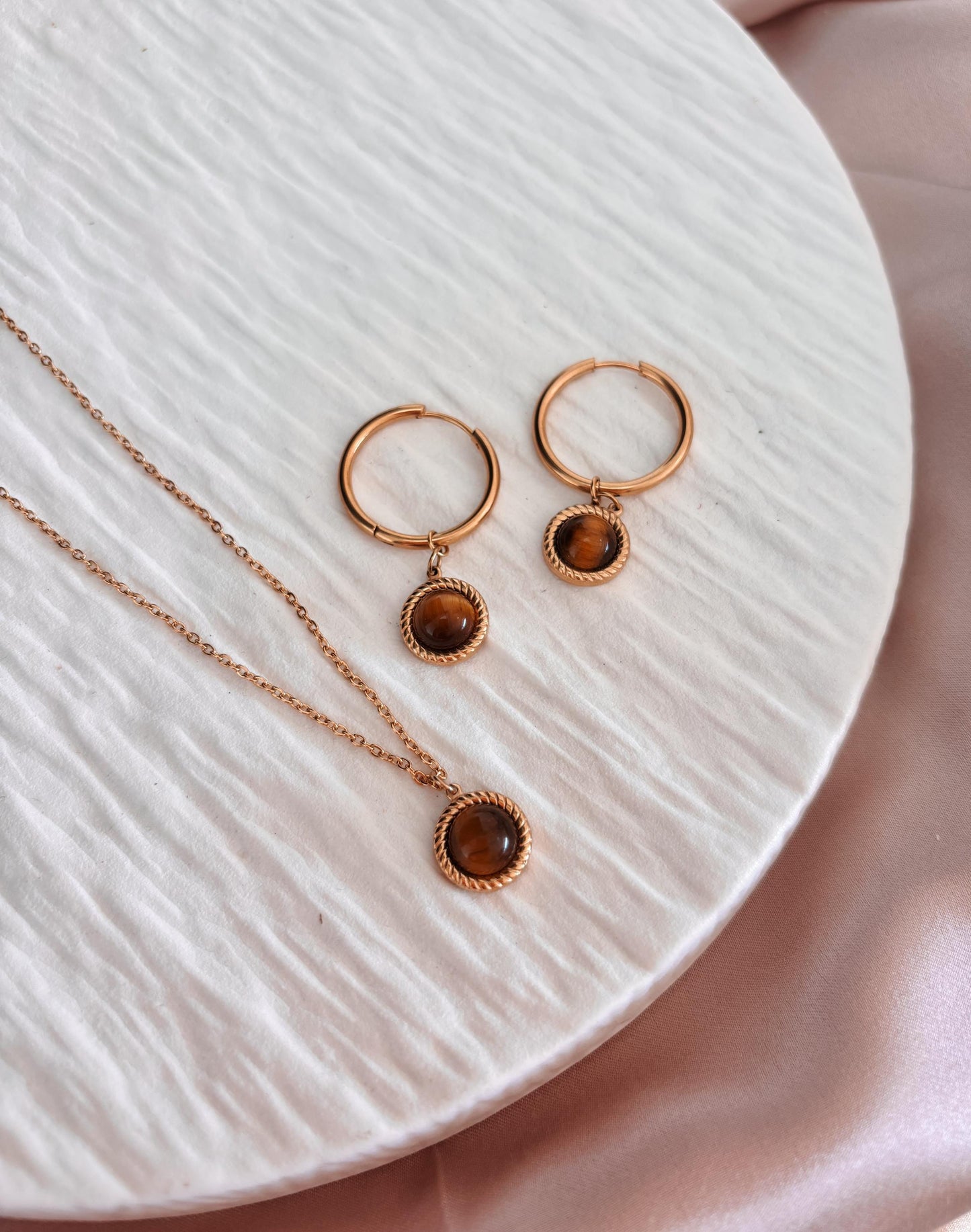 Tigerauge Creolen "VITA"