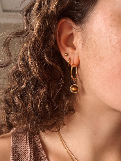 Tigerauge Creolen "VITA"