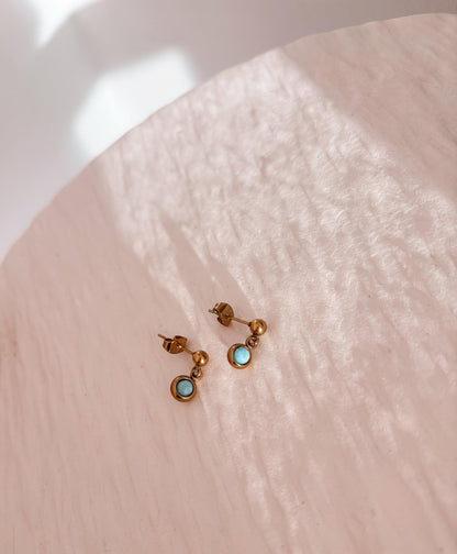 Larimar Ohrstecker "LUMA"