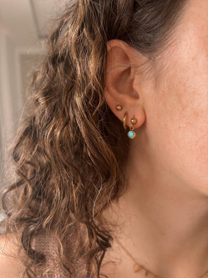 Larimar Ohrstecker "LUMA"