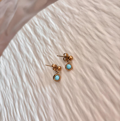 Larimar Ohrstecker "LUMA"