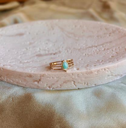 Larimar Ring "LUMIRA"