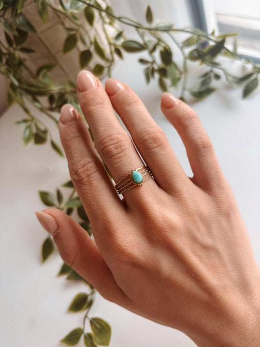 Larimar Ring "LUMIRA"