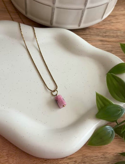 Rhodonit Kette "LYRA"