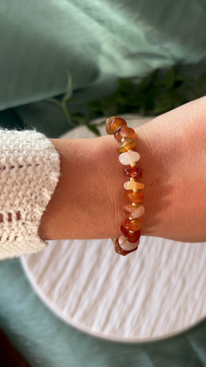Karneol Armband "PEARL"